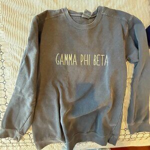 GAMMA PHI BETA BLUE SWEATSHIRT, SIZE SMALL